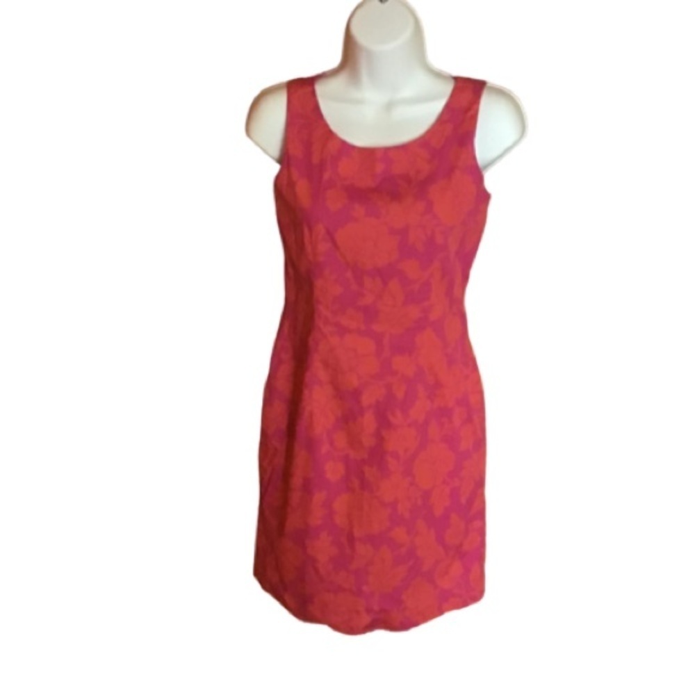 Vintage Y2K.pink and orange floral dress